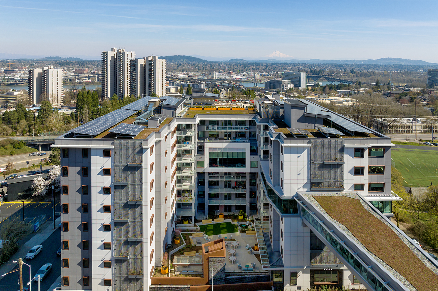 Terwilliger Plaza with Solar Panels