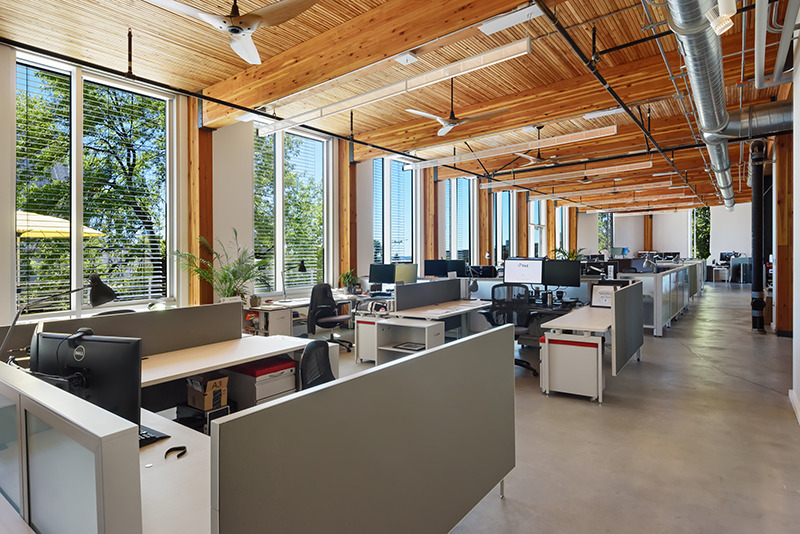 Bullitt Center interior cubicles